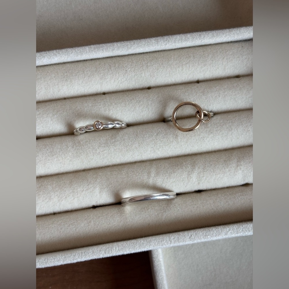Sterling Silver and Gold Ring